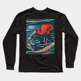 Scarlet Ibis Long Sleeve T-Shirt